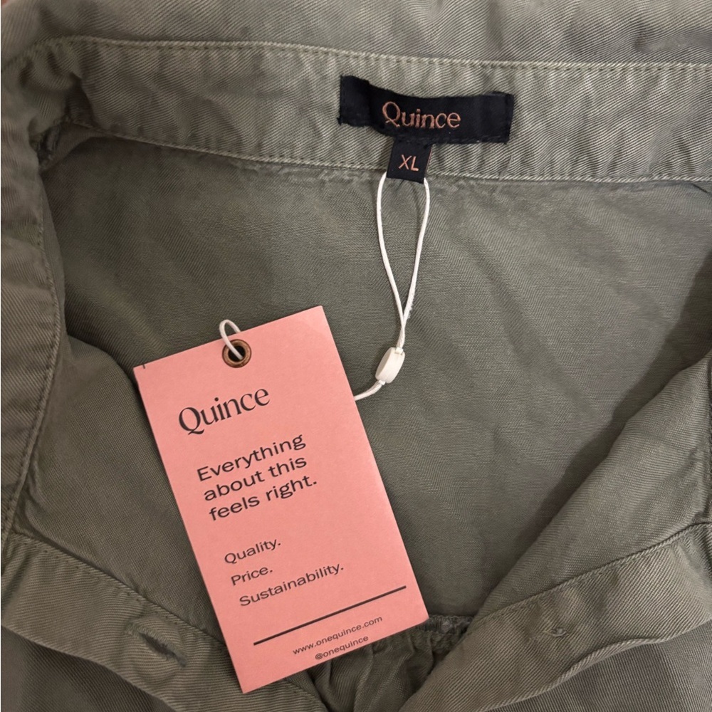 Quince Vintage Wash Tencel Camp Shirt Size XL - Picture 4 of 5